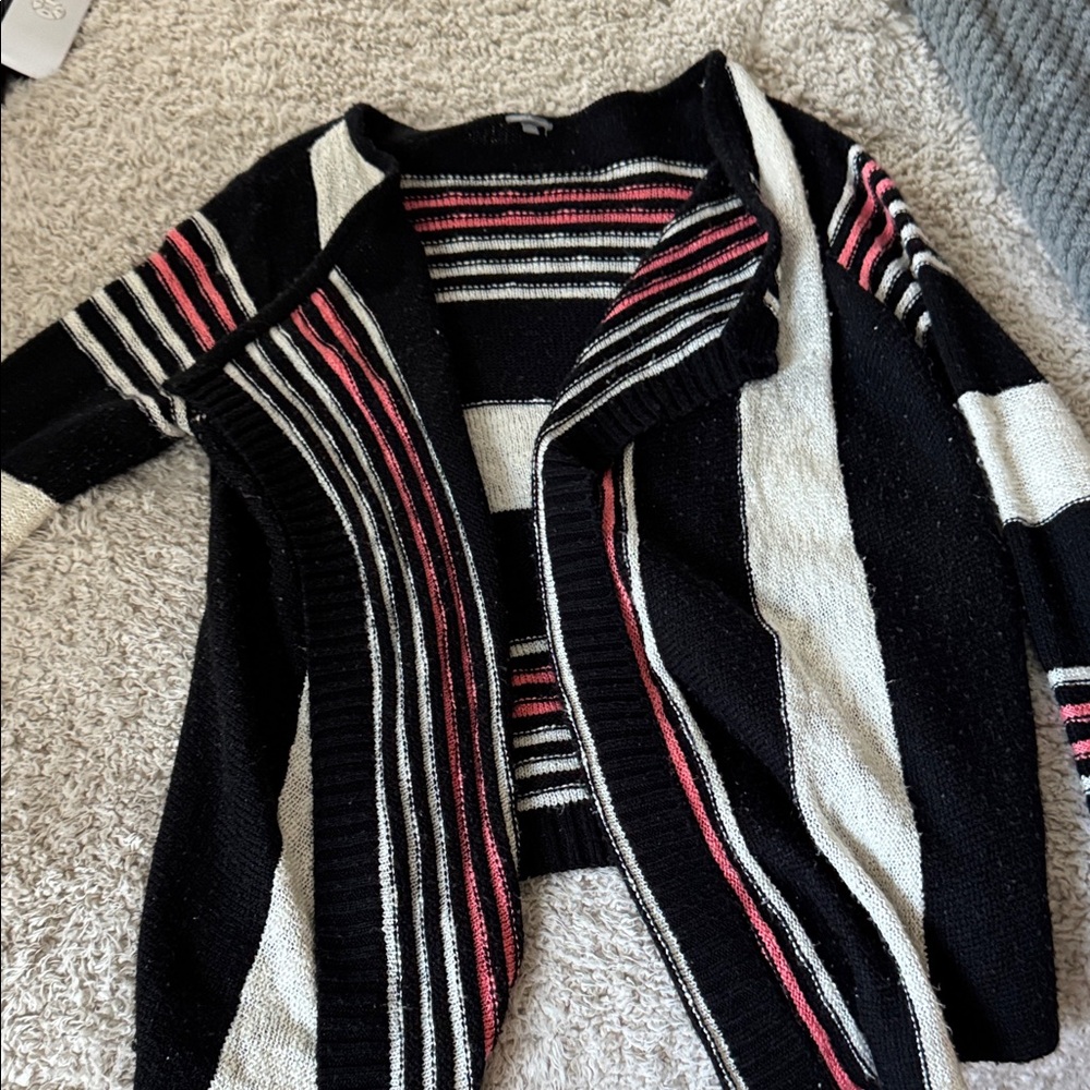 Charlotte Russe Multicolor Striped Cardigan